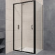 Душевой уголок RGW Passage PA-74B 120х70 410874127-14 черный стекло прозрачное прямоугольный (410874127-14)