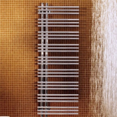 Zehnder Yucca Asymmetric YAE 40-130 полотенцесушитель электрический, нержавеющая сталь, хром, 130,4см x 37,8см