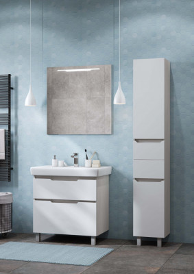 Зеркало Aquaton Дакота 80 (1A203102DA010), белый, настенное