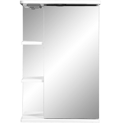 Зеркальный шкафчик в ванную Stella Polar Концепт Нелея 50/С R SP-00000035 с подсветкой белый