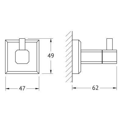 Крючок в ванную Artwelle Hagel 9915 хром