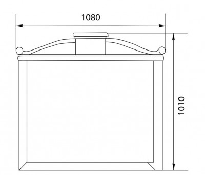 Demax Луизиана 120 зеркало, белый