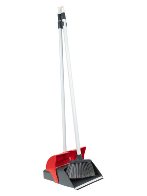 Совок ловушка и щётка Uctem Plas красная KAF300-R