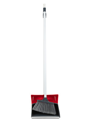 Совок ловушка и щётка Uctem Plas красная KAF300-R