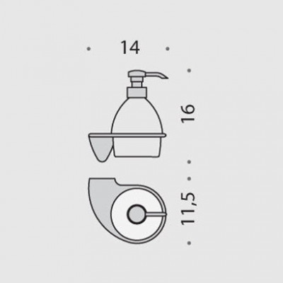 COLOMBO Khala В9303.000 дозатор жидкого мыла настенный