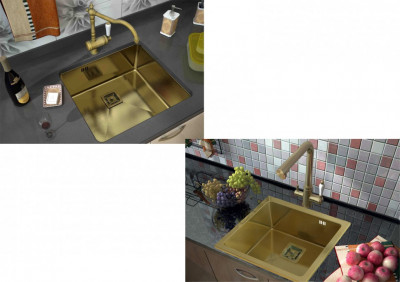 Zorg Inox PVD SZR-5844 BRONZE кухонная мойка, бронза