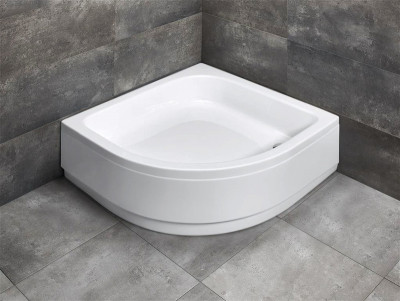 Акриловый поддон для душа Radaway Samos A 90x90x30 белый четверть круга