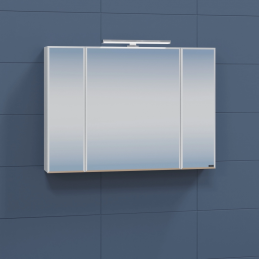 Зеркальный шкаф СаНта "Стандарт 100" трельяж фацет, свет