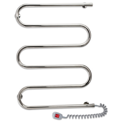 Электрический полотенцесушитель Акванерж Ш-образный 71 Вт 400х800, хром