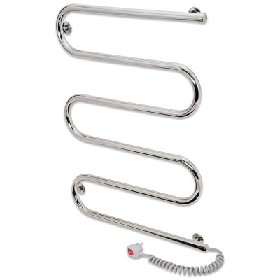 Электрический полотенцесушитель Акванерж Ш-образный 71 Вт 400х800, хром