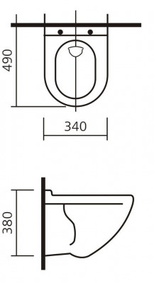Унитаз Sanita Luxe Attica Luxe Color Black ATCSLWH0110 белый с черным сиденьем микролифт санфарфор