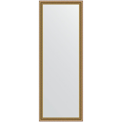 Зеркало настенное Evoform Definite 142х52 BY 1067 в багетной раме Бусы золотые 46 мм