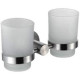 Стаканы для ванной Frap нерж сталь/стекло, сатин 9,3x18,7x10 см (F30108)  (F30108)