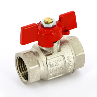 Кран шаровой ВВ 1/2" UNI-FITT полнопроходной бабочка (110T2000)