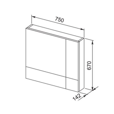 Aquanet Верона 75 00175381 зеркало, белый