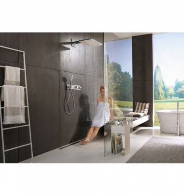 Термостатический смеситель для ванны 15356400 Hansgrohe RainSelect (белый хром)