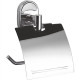 Держатель туалетной бумаги Haiba HB1903 с крышкой (металл) хром  (HB1903)