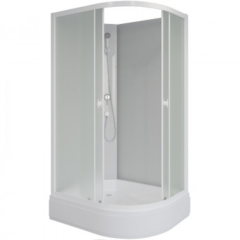 Душевая кабина Niagara Promo 110x80 L P110/80/26L/MT/BK асимметричная