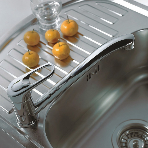 Однорычажный смеситель для раковины Haiba HB4537-2 с поворотным изливом (латунь) хром