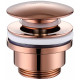 Донный клапан Abber AF0011RG click-clack розовое золото для раковины  (AF0011RG)
