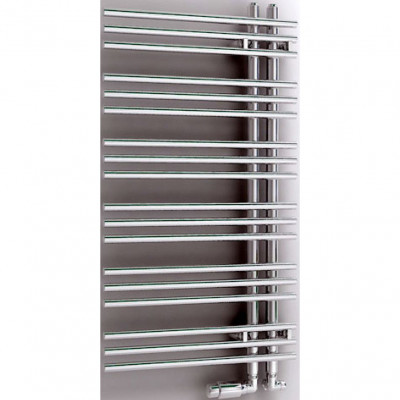 Zehnder Yucca Asymmetric YA 50-90 полотенцесушитель водяной для ГВС (L/R), нержавеющая сталь, хром, 87,2см x 47,8см