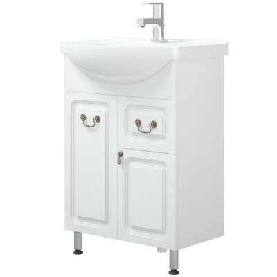 Тумба под раковину Corozo Элегия ретро 60 SD-00000010 белая