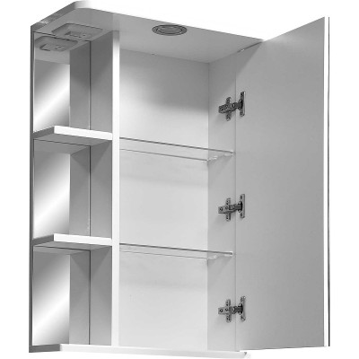 Зеркальный шкафчик в ванную Stella Polar Концепт Нелея 55/С R SP-00000043 с подсветкой белый