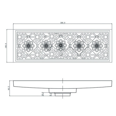 VERAGIO CANYON VR.CAN-2057.CR сливной трап d40, хром