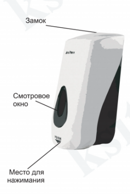 Ksitex SD-1068AD (подходит для дезинфицирующих средств) дозатор для мыла