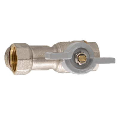 Шаровой кран 1/2" с фильтром CTM СТАНДАРТ бабочка CWFFFB12