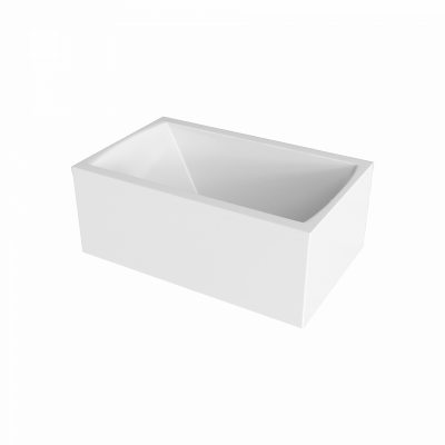 Ванна акриловая Marka One MODERN 120x70 прямоугольная 120 л белая (01мод1270)