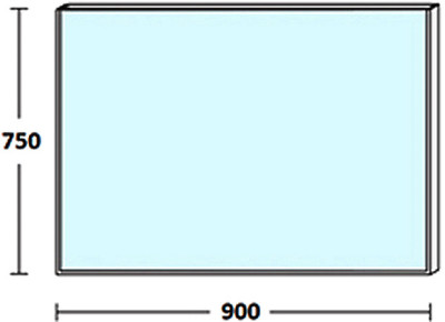 Зеркало в ванную De Aqua Сильвер 90 261681 медь прямоугольное