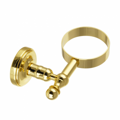 Мыльница в настенном держателе MIGLIORE Mirella 17308, керамика/золото