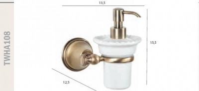 Tiffany World Harmony TWHA108br подвесной дозатор для жидкого мыла, бронза