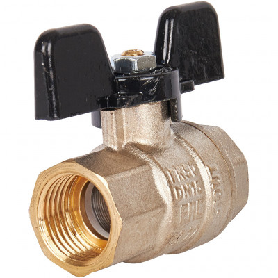 Кран шаровой полнопроходной, ВР/ВР, ручка бабочка 1/2 STOUT (SVB-0002-000015)