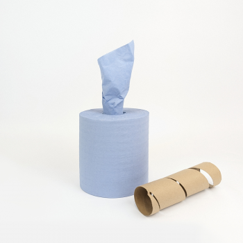 Материал бумажный протирочный HACCPER PURE PULP BLUE с центральной вытяжкой, 200x180 мм, синий