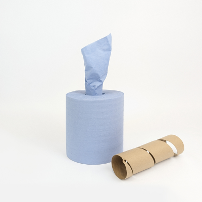 Материал бумажный протирочный HACCPER PURE PULP BLUE с центральной вытяжкой, 200x180 мм, синий