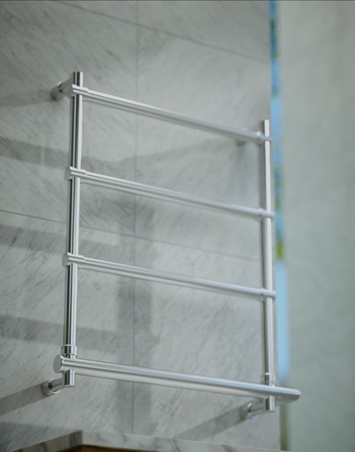 Электрический полотенцесушитель Margaroli Sole 570x652мм лесенка латунь хром (5424704CRNB)