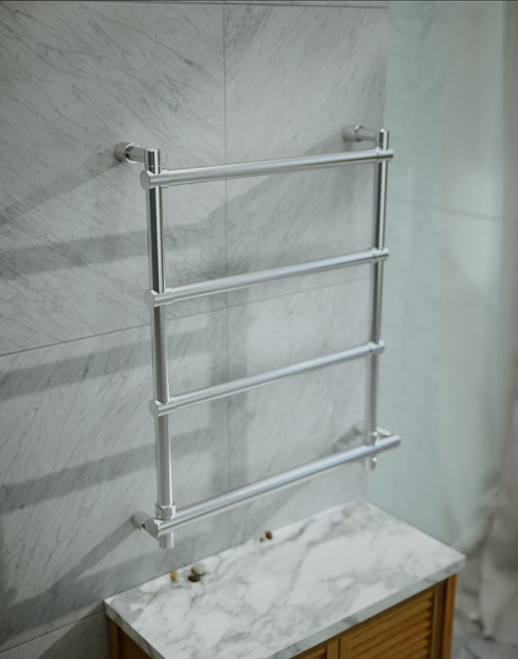 Электрический полотенцесушитель Margaroli Sole 570x652мм лесенка латунь хром (5424704CRNB)