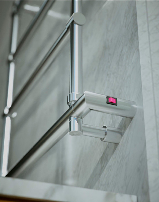 Электрический полотенцесушитель Margaroli Sole 570x652мм лесенка латунь хром (5424704CRNB)