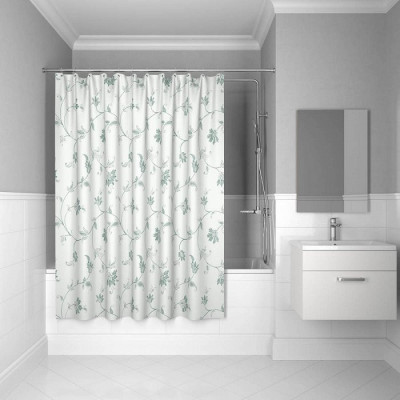 Штора для ванной комнаты IDDIS Elegant 200*200 см elegant silver (SCID132P), стиль традиционный