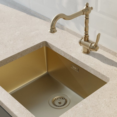 Мойка IDDIS  Edifice для подстольного монтажа бронза (EDI54B0i77), дизайн современный