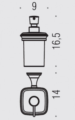 COLOMBO Portofino B9325 дозатор жидкого мыла