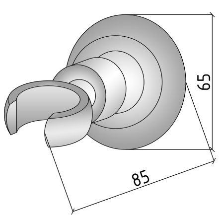 Boheme IMPERIALE 620 держатель ручного душа, золото