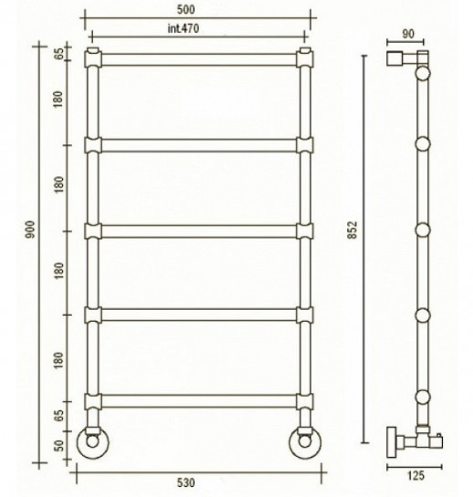 Margaroli Sole 4424705CRN полотенцесушитель водяной, хром