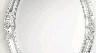 CAPRIGO PL030-S зеркало настенное в раме, овальное (серебро)