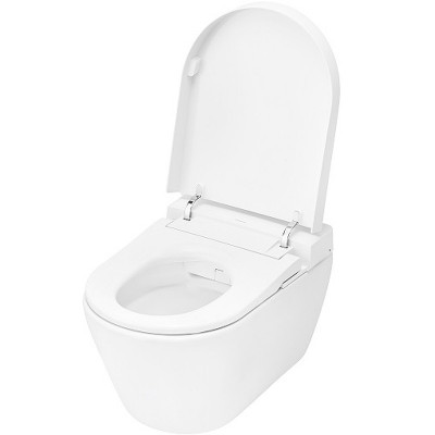 Комплект унитаза-биде Tece Spring S 955799 с инсталляцией микролифт с клавишей хром