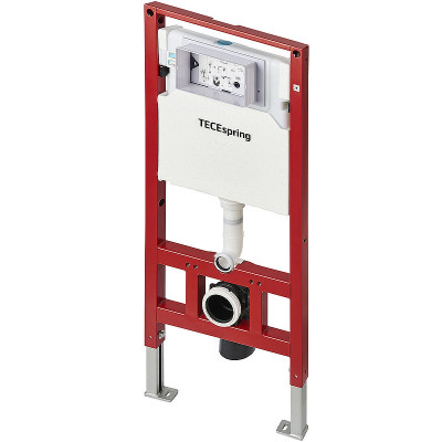 Комплект унитаза-биде Tece Spring S 955799 с инсталляцией микролифт с клавишей хром