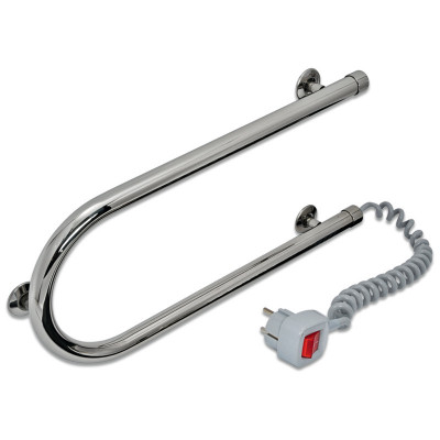 Электрический полотенцесушитель Акванерж П образный 29 Вт 200x500, хром