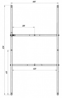 Каркас разборной для прямоугольной ванны Marka One ПУ 130x70 (03пу1370)
